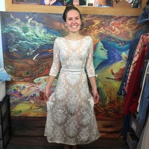 NWT For Love & Lemons San Marcos Dress S